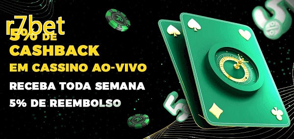 Promoções do cassino ao Vivo r7bet